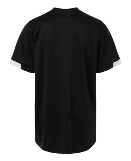 Alleson Athletic 2950 Youth On The Rise Two Button Jersey – Polyester Interlock Moisture-Wicking Two-Button Baseball Jersey | Youth S–XL