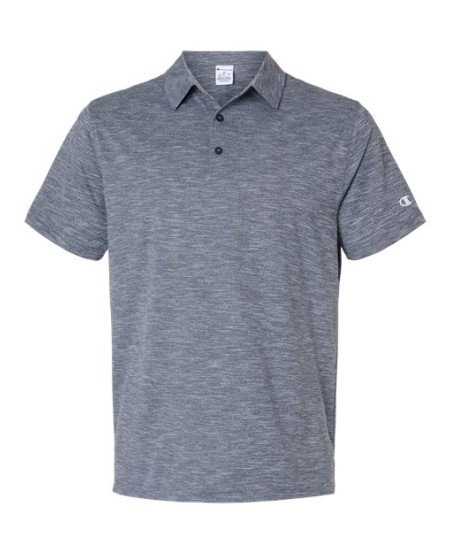 Champion CHP115 Unisex Sport Polo – 4.5 oz. 93/7 Polyester/Spandex Heathered Micro Mesh Polo | S–L