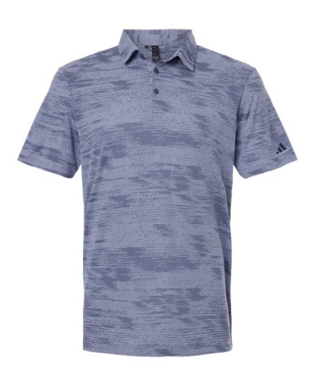 Adidas A2005 Men's Ultimate365 Textured Stripe Polo – 3.7 oz. 100% Recycled Polyester Textured Stripe Performance Polo | S–2XL