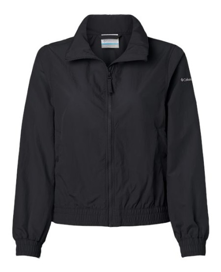 Columbia 211658 Womens Time Is Right II Windbreaker Jacket - 100% Nylon Omni-Shield Water Repellent Regular Fit Chin Guard Elastic Cuffs and Hem | S-XXL