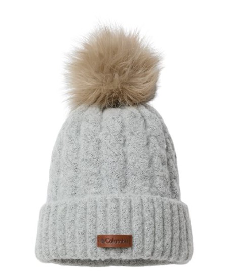 Columbia 213752 Winter Blur II Beanie - 60/25/12/3 Acrylic/Nylon/Polyester/Elastane Microfleece Lining Fleece Headband Pom Columbia Patch | One Size