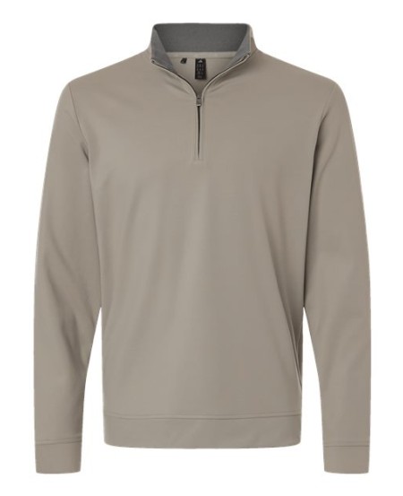Adidas A2017 Men's Ultimate365 Classic Quarter-Zip Pullover – 9 oz. 79/21 Recycled Polyester/Elastane Buttery Soft Brushed Quarter-Zip | S–3XL
