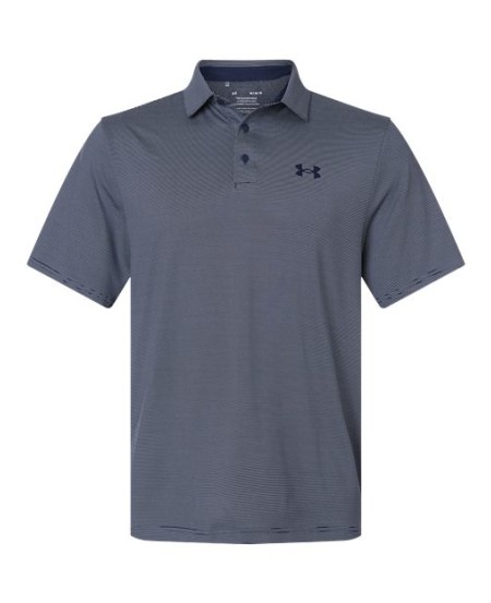Under Armour 1378676 Men's Playoff 3.0 Stripe Polo – 6.52 oz. 95/5 Polyester/Spandex UPF 40 | S–3XL