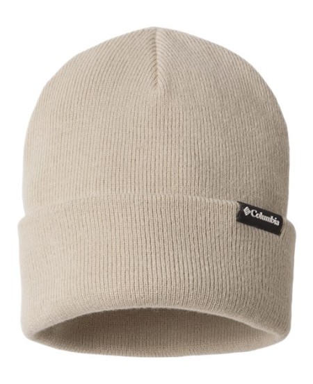 Columbia 216512 City Trek Heavyweight Beanie - 100% Acrylic Roll Cuff Columbia Logo Patch | One Size