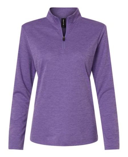 AllPro 4HM70L Women's Pro-Lock Performance Mélange Quarter-Zip Pullover – 4.5 oz. Cationic Polyester | S–3XL