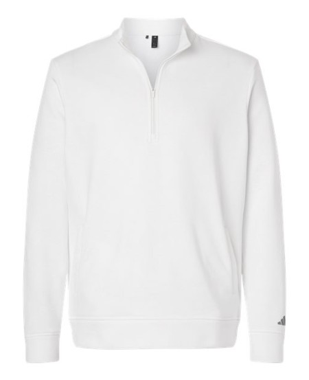 Adidas A721 Men's Elevated Fleece Quarter-Zip Pullover – Men's 7.1 oz. BCI Cotton-Blend Fleece Pullover