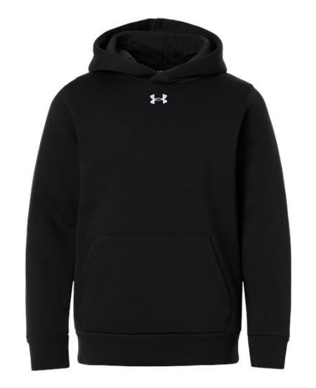 Under Armour 6014162 Youth Team Icon Fleece Hooded Sweatshirt – 8.26 oz. 80/20 Cotton/Polyester Youth Hoodie