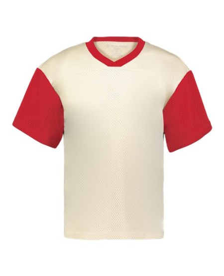 Holloway 226120 Unisex Prep Street Fan Jersey – Two-Layer 100% Polyester Sport Mesh Moisture-Wicking Oversized Boxy Jersey