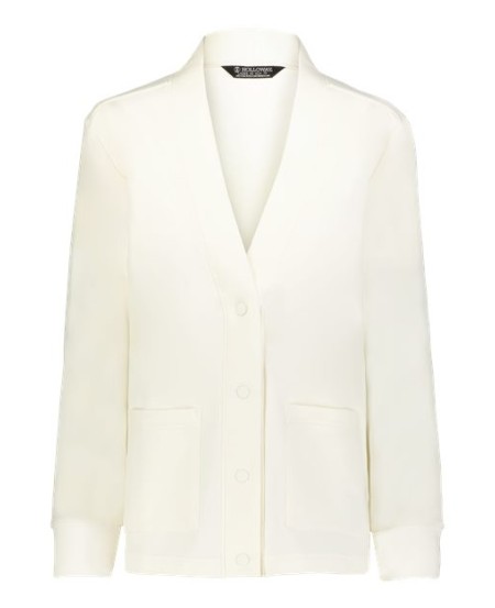 Holloway 223781 Women's Heritage Prep Cardigan – 9 oz. 51/45/4 Poly/Cotton/Spandex Sport French Terry Ladies' Cardigan | XS–2XL