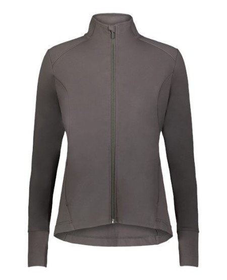 Holloway 223865 Girls' Eco Revive City Flex Full-Zip Jacket – 7 oz. 78/22 Recycled Polyester/Spandex Slim-Fit Girls' Full-Zip