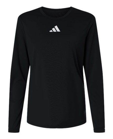 Adidas AT105 Women's Pregame Long Sleeve T-Shirt – Women's Recycled Polyester Long Sleeve Tee | XS–2XL