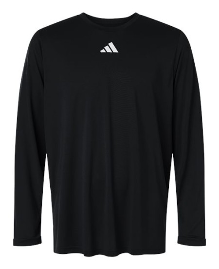 Adidas AT104 Men's Pregame Long Sleeve T-Shirt – Men's 4.4 oz. Recycled Polyester Long Sleeve Tee | S–4XL