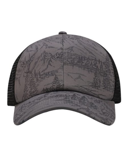 DRI DUCK 3341 Buckridge Trucker Cap – 97/3 Polyester/Spandex Front / Soft Mesh Back | Structured 6-Panel Low Profile