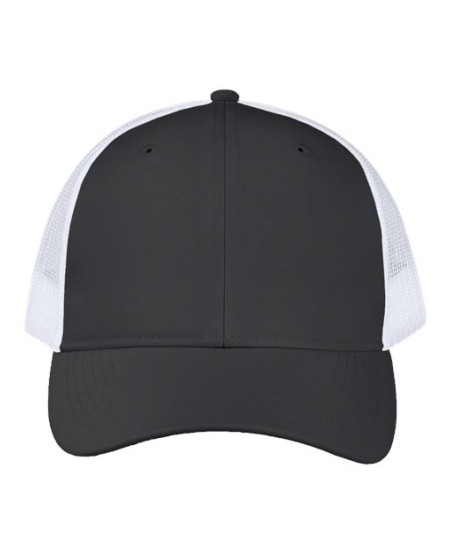 Valucap VC955 Poly Twill Trucker Cap – 100% Polyester Twill Front / Poly Mesh Back | Structured 6-Panel | OSFA
