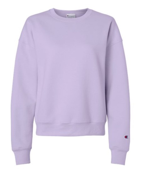 Champion SL650 Women’s Powerblend® Crewneck Sweatshirt – 9 oz. 50/50 Cotton/Polyester Women’s Relaxed-Fit Crewneck | S–2XL