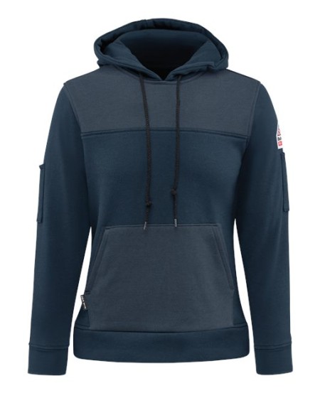 Bulwark SMM5 Women's FR Fleece Hoodie – 12.3 oz. Modacrylic/Lyocell/Para-Aramid | CAT 3 ATPV 27