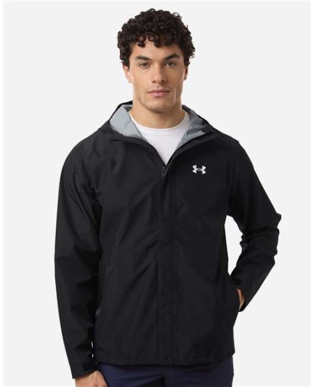 Under Armour 6009583 Men's Cloudstrike Full-Zip Jacket – 4.13 oz. 100% Recycled Polyester | 100% Waterproof | 10K/10K