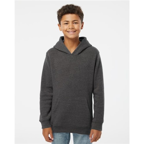 J America Youth Triblend Fleece Hooded Sweatshirt
