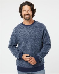 J America Aspen Fleece Crewneck Sweatshirt