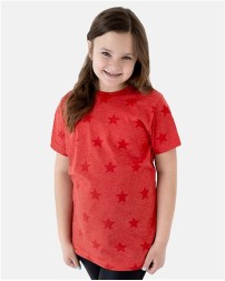 Code Five Youth Star Print Tee