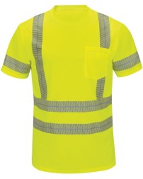 Red Kap High Visibility Short Sleeve T-Shirt - Tall Sizes