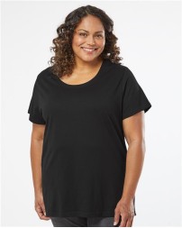 LAT Curvy Collection Women's Fine Jersey Tee