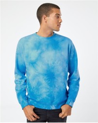 Independent Trading Co Midweight Tie-Dyed Crewneck Sweatshirt