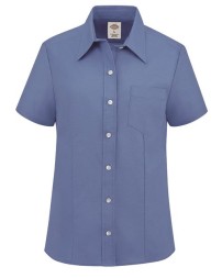 Dickies Women's Short Sleeve Stretch Oxford Shirt