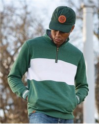 Holloway All-American Fleece Colorblocked Quarter-Zip Sweatshirt