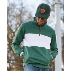 Holloway All-American Fleece Colorblocked Quarter-Zip Sweatshirt