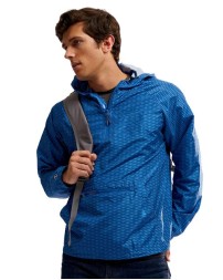 Holloway Range Hooded Packable Quarter-Zip Jacket