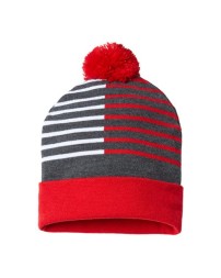 CAP AMERICA USA-Made Half Color Beanie