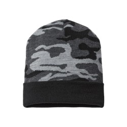 CAP AMERICA USA-Made Camo Cuffed Beanie