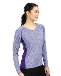 Holloway Women's Electrify CoolCore Long Sleeve V-Neck T-Shirt