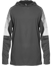 Badger Youth Lineup Hooded Long Sleeve T-Shirt