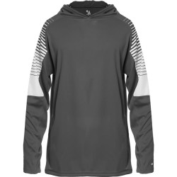 Badger Youth Lineup Hooded Long Sleeve T-Shirt
