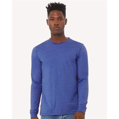 BELLA  CANVAS Heather CVC Long Sleeve Tee