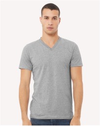 BELLA  CANVAS Heather CVC V-Neck Tee