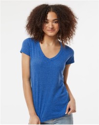Tultex Women's Poly-Rich V-Neck T-Shirt
