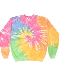 Colortone Tie-Dyed Fleece Crewneck Sweatshirt