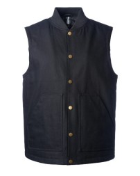 Independent Trading Co Insulated Canvas Workwear Vest