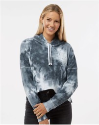J America Women's Crop Hooded Sweatshirt