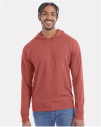 ComfortWash by Hanes Garment-Dyed Jersey Hooded Long Sleeve T-Shirt