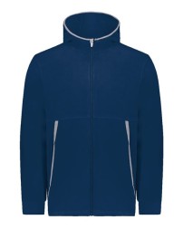 Augusta Sportswear Eco Revive Youth Polar Fleece Hooded Full-Zip Jacket