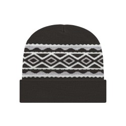 CAP AMERICA USA- Made Diamond Cuffed Beanie