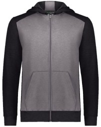 Augusta Sportswear Youth Eco Revive Three-Season Triblend Fleece Full-Zip Hooded Sweatshirt