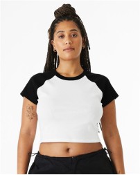 BELLA  CANVAS Women's Micro Rib Raglan Baby Tee