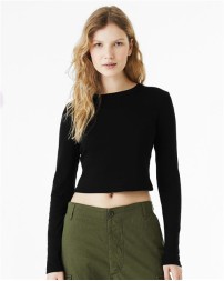 BELLA  CANVAS Women's Micro Rib Long Sleeve Baby Tee