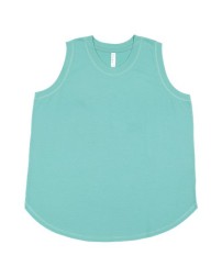 LAT Women's Curvy Relaxed Fine Jersey Tank