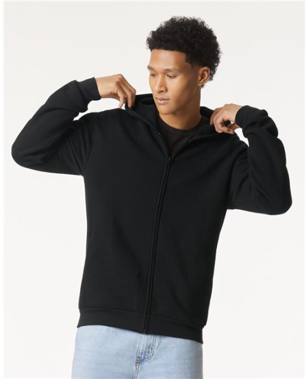 American Apparel RF497 Unisex ReFlex Fleece Full-Zip Hoodie – 7.6 oz. 70/30 Cotton/Recycled Polyester | XS–4XL